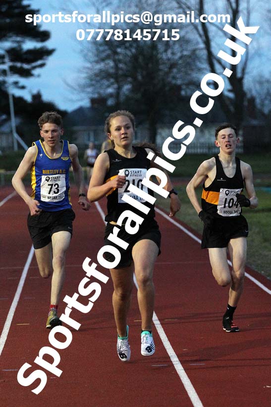 1500 metres, North East Grand Prix No. 1, Monkton on Wednesday, April 28th, 2021. Photo: David T. Hewitson/Sports for All Pics